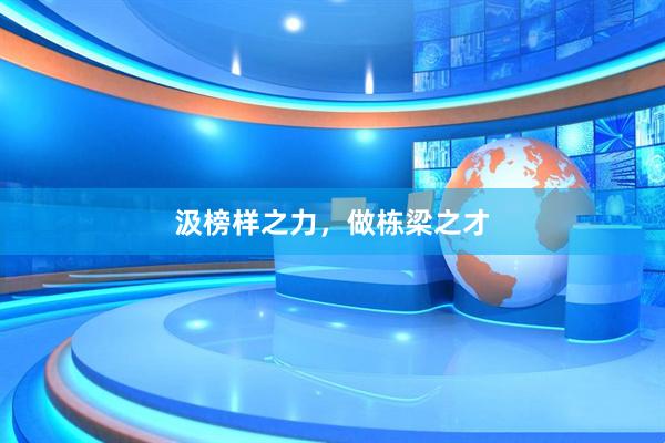 汲榜样之力，做栋梁之才