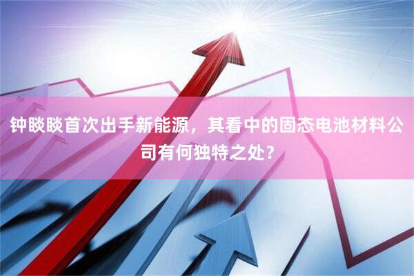 钟睒睒首次出手新能源,其看中的固态电池材料公司有何独特之处?